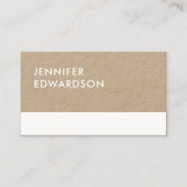 Moderne, minimalistische roestkraft witte professi visitekaartje (Voorkant)