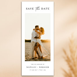 Moderne Minimalistische Romantische Foto Trouw Boe Save The Date