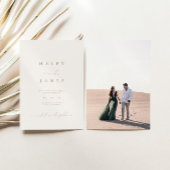 Moderne, minimalistische Romantische Script-foto's Kaart