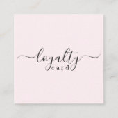 Moderne minimalistische Roos Beauty Salon Klantenkaartje (Voorkant)