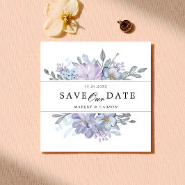 Moderne Minimalistische Roze Bloemige Trouwkaart V Save The Date