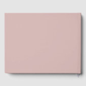 Moderne minimalistische roze blush quinceañera gastenboek (Achterkant)
