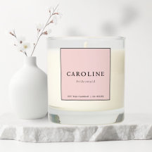 Moderne minimalistische roze bruidsmeisje