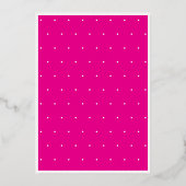 Moderne Minimalistische Roze Dertig Script Verjaar Folie Uitnodiging (Achterkant)