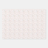 Moderne minimalistische roze en grijze kerstWaterv Inpakpapier Vel (Voorkant 3)