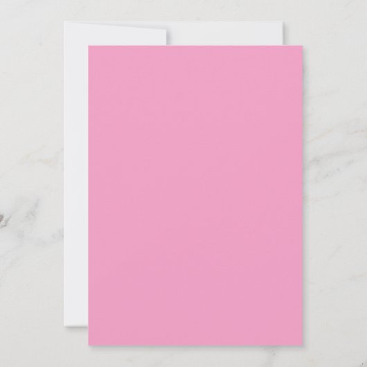 Moderne minimalistische roze en Oranje bruiloft Kaart (Achterkant)