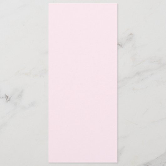 Moderne minimalistische roze en rode bruiloft menu (Achterkant)