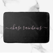 Moderne minimalistische roze- en zwarte CHASE-RAIN Badmat