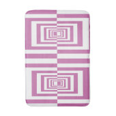 Moderne minimalistische roze geometrische badmat (Voorkant Verticaal)