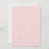 Moderne Minimalistische Roze Glitter Bruidsbrunch Kaart (Achterkant)