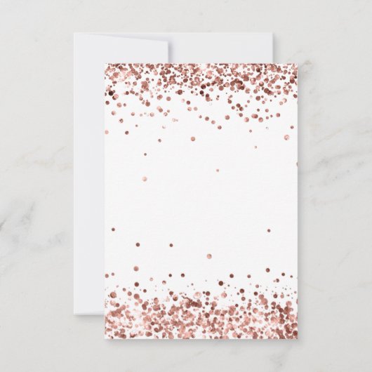 Moderne Minimalistische Roze Gouden Glitter Script Save The Date (Achterkant)
