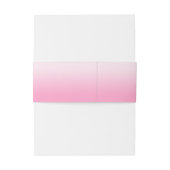 Moderne Minimalistische Roze Gradiënt van Katoenen Uitnodigingen Wikkel (Achterkant Voorbeeld)