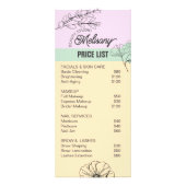 Moderne minimalistische roze groene gouden bloemli reclamekaart (Achterkant)