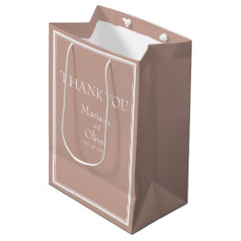 Moderne Minimalistische Roze Medium Cadeauzakje