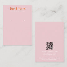Moderne Minimalistische Roze Oranje Sieraden Displ