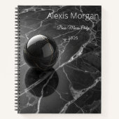 Moderne minimalistische roze-Paarse grens Sjabloon Notitieboek (Voorkant)