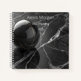 Moderne minimalistische roze-Paarse grens Sjabloon Notitieboek