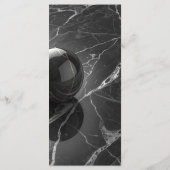 Moderne Minimalistische Roze-Paarse Rand Sjabloon Menu (Achterkant)