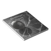 Moderne Minimalistische Roze-Paarse Rand Sjabloon Notitieblok (Schuin)