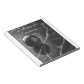 Moderne Minimalistische Roze-Paarse Rand Sjabloon Notitieblok (Schuin)