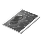 Moderne Minimalistische Roze-Paarse Rand Sjabloon Notitieblok (Linkerzijde)