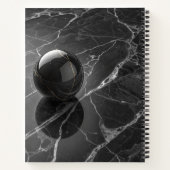 Moderne Minimalistische Roze-Paarse Rand Sjabloon Notitieboek (Achterkant)