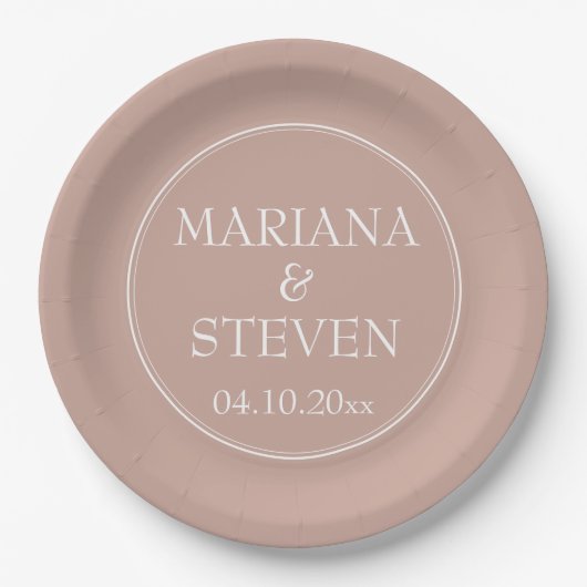 Moderne Minimalistische Roze Papieren Bord (Voorkant)