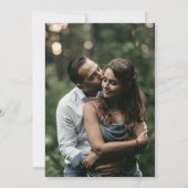 Moderne Minimalistische Roze Roos Kaart (Achterkant)