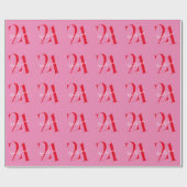 Moderne minimalistische roze roze 21ste verjaardag cadeaupapier (Vlak)