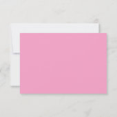 Moderne minimalistische roze Sinaasappels bruiloft RSVP Kaartje (Achterkant)