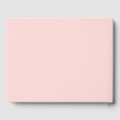 Moderne Minimalistische Roze Trouwdag Gastenboek (Achterkant)