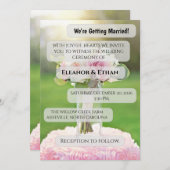 Moderne Minimalistische Roze Tulp & Witte Sering B Kaart (Voorkant / Achterkant)