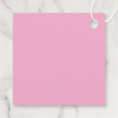 Moderne Minimalistische Roze Verjaardag Bedankjes Labels (Achterkant)