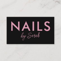 Moderne Minimalistische Roze Zwarte Typografie Nag