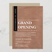 Moderne Minimalistische Rustieke Kraft Opening Kaart (Voorkant / Achterkant)