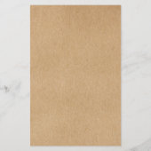 Moderne Minimalistische Rustieke Kraft Salon Servi Flyer (Achterkant)