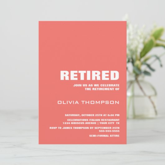 Moderne minimalistische rustpartij kaart (Staand voorkant)