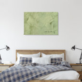 Moderne Minimalistische Salie Canvas Afdruk (Insitu (Slaapkamer))
