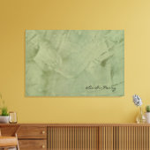 Moderne Minimalistische Salie Canvas Afdruk (Insitu (Woonkamer))