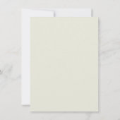 moderne minimalistische saliegroene boog save the date (Achterkant)