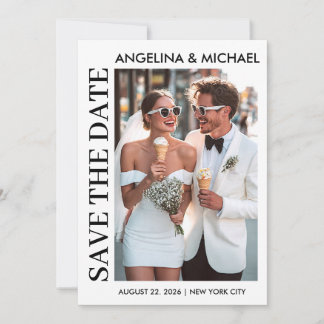 Moderne Minimalistische Sava de datum Save The Date