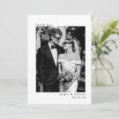 Moderne Minimalistische Save the Date Bedankkaart (Staand voorkant)