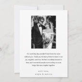 Moderne Minimalistische Save the Date Bedankkaart (Achterkant)