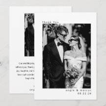 Moderne Minimalistische Save the Date Bedankkaart