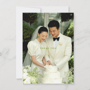 Moderne Minimalistische Save the Date Bedankkaart