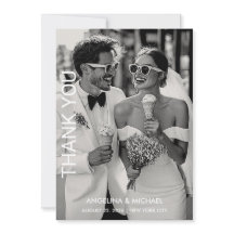 Moderne Minimalistische Save The Date Bedankkaart
