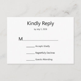 Moderne Minimalistische Save the Date Bijlagekaart Informatiekaartje