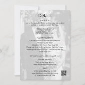 Moderne Minimalistische Save the Date Detailskaart (Voorkant)