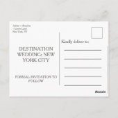 Moderne Minimalistische Save The Date-dozen Briefkaart (Achterkant)