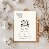 Moderne minimalistische save the date | Eenvoudige Kaart